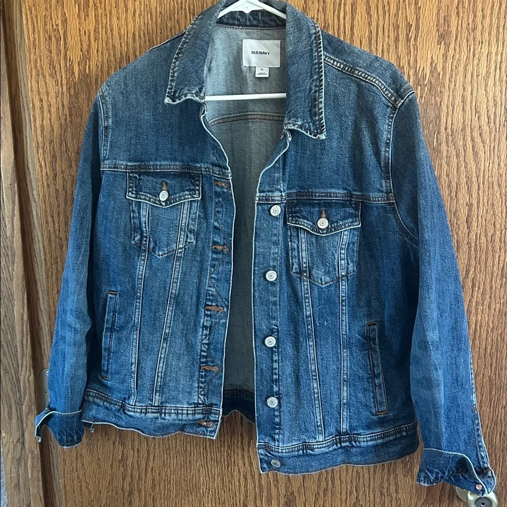 Old Navy Dark Blue Denim Jacket - Picture 1 of 4